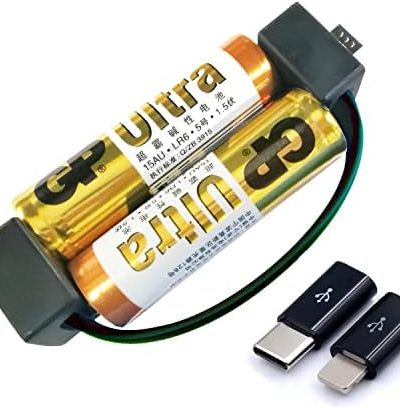 FIORIA Mini Smartphone Charger use AA/AAA Battery Portable Emergency Power with Micro USB Compatible