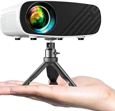 Mini Projector for iPhone, ELEPHAS 2023 Upgraded 1080P HD Projector, 8000L Portable Projector with