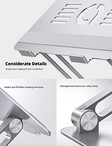 Lamicall Adjustable Laptop Stand, Portable Laptop Riser, Aluminum for Desk Foldable, Ergonomic - Image 8