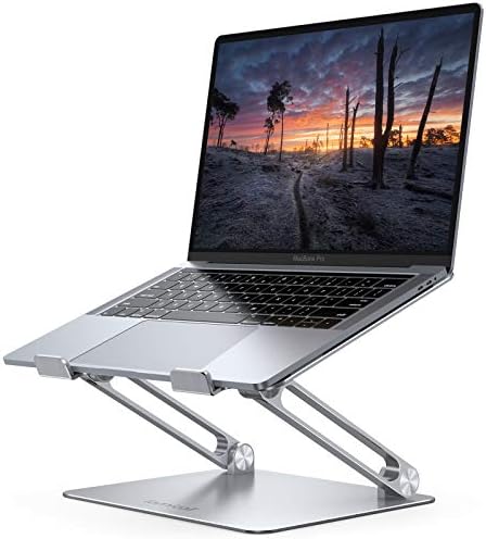 Lamicall Adjustable Laptop Stand, Portable Laptop Riser, Aluminum for Desk Foldable, Ergonomic