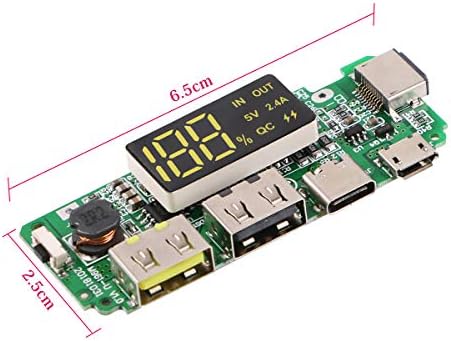 MakerFocus 4pcs 186 50 Charging Board Dual USB 5V 2.4A Mobile Power Bank Module 186 50 Lithium - Image 6