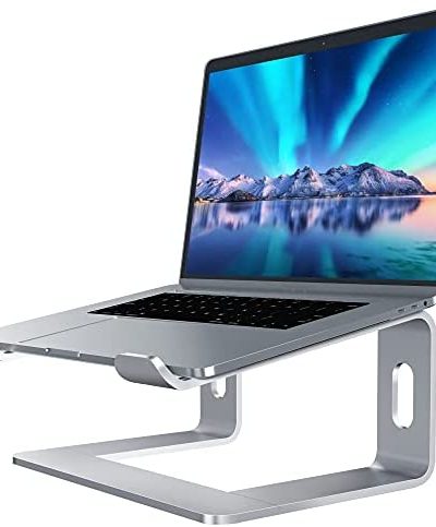 SOUNDANCE Laptop Stand, Aluminum Computer Riser, Ergonomic Laptops Elevator for Desk, Metal Holder