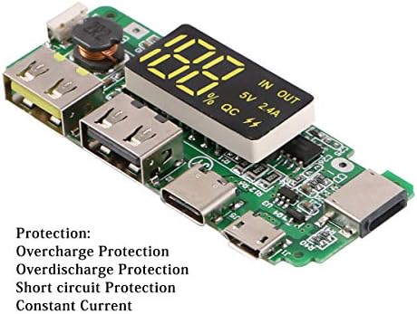 MakerFocus 4pcs 186 50 Charging Board Dual USB 5V 2.4A Mobile Power Bank Module 186 50 Lithium - Image 5