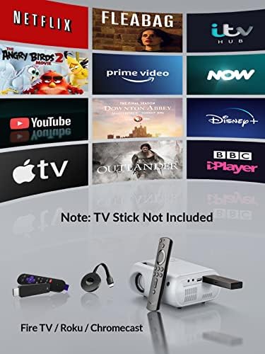 Mini Projector, CLOKOWE 2023 Upgraded Portable Projector with 9000 Lux and Full HD 1080P, Movie - Image 8