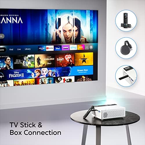 TMY Projector, Upgraded 9500 Lumens with 100" Projector Screen, 1080P Full HD Portable Projector, - Image 5