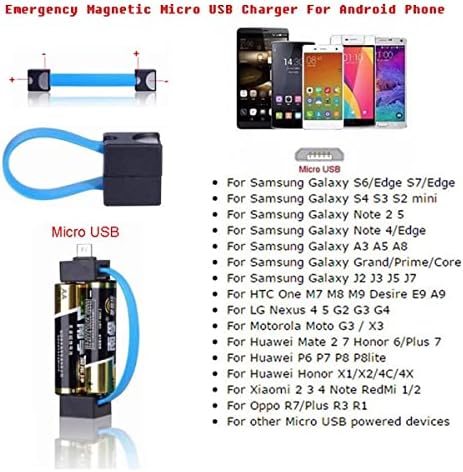 FIORIA Mini Smartphone Charger use AA/AAA Battery Portable Emergency Power with Micro USB Compatible - Image 8