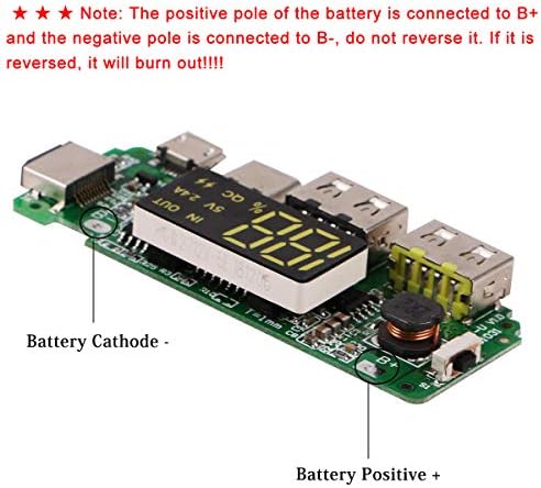 MakerFocus 4pcs 186 50 Charging Board Dual USB 5V 2.4A Mobile Power Bank Module 186 50 Lithium - Image 4