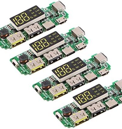 MakerFocus 4pcs 186 50 Charging Board Dual USB 5V 2.4A Mobile Power Bank Module 186 50 Lithium