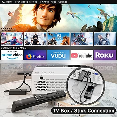 Mini Projector 7500 Lumens, 1080P Full HD Supported Mini Projector, Portable Home Movie Theater - Image 3